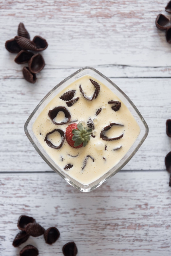 pasta de chocolate con crema de mascarpone